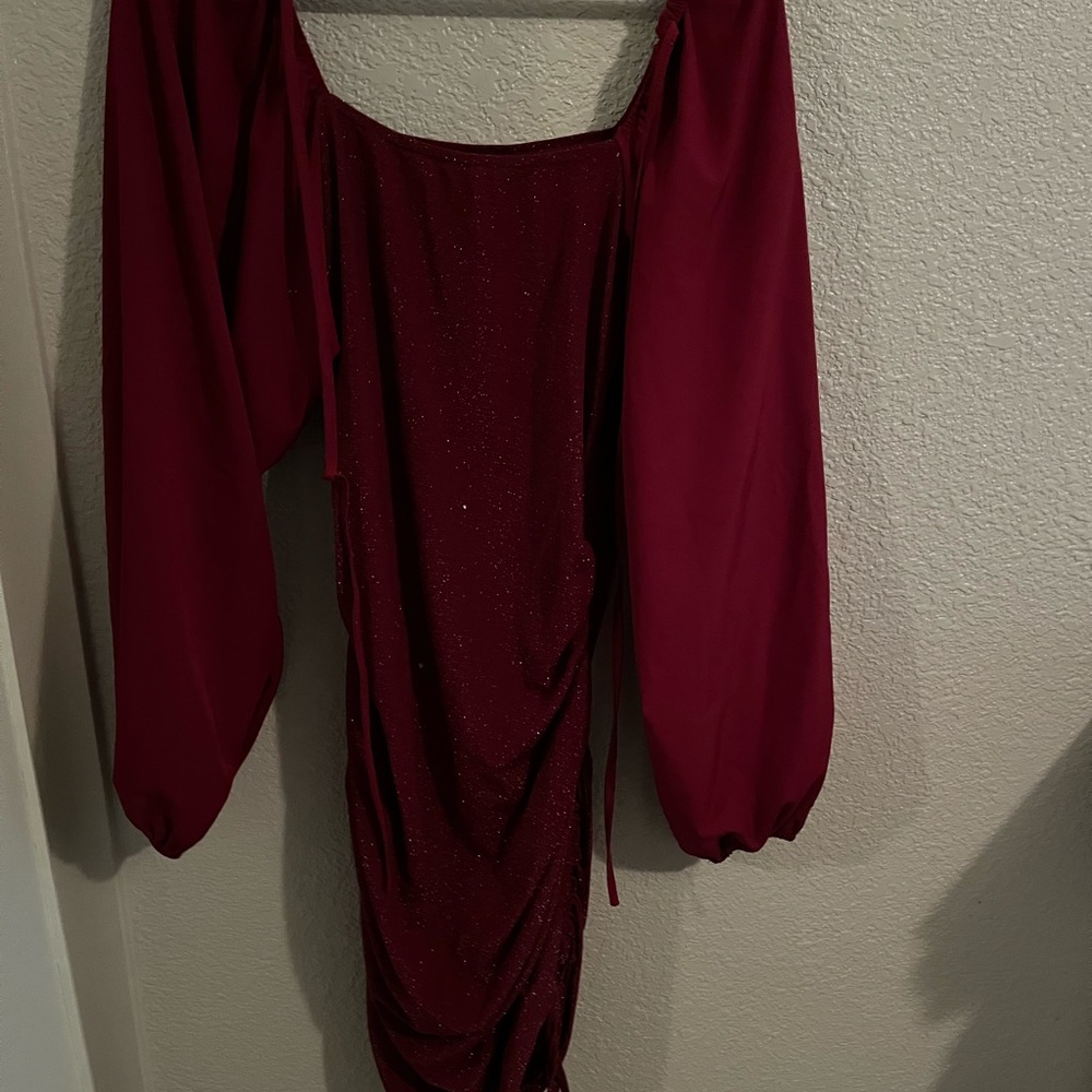 Red sparkly dress
